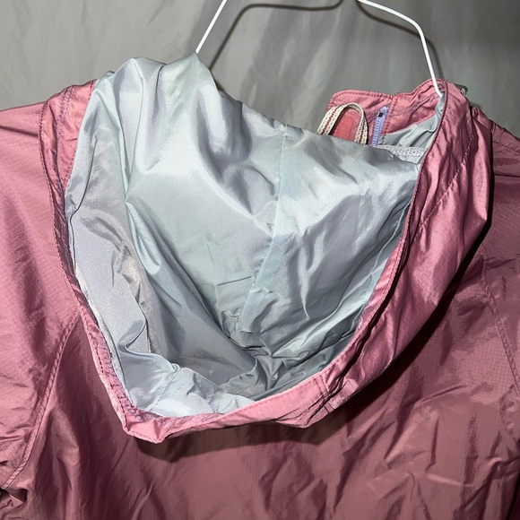 Woolrich Pink Full zip Hooded Windbreaker Jacket Nylon Coat Women's Size Medium - Picture 5 of 5